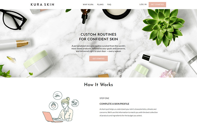 Shopify Website - Kura Skin