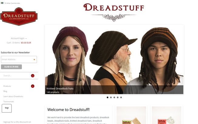 Shopify Website - Dread Stuff
